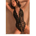 YNT Siyah Özel Bölgesi Ve Sırtı Açık Babydoll Seksi Gecelik 15023 S/M