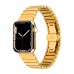 Apple Watch 42 44 45 49 mm Uyumlu Baklalı Çelik Kordon