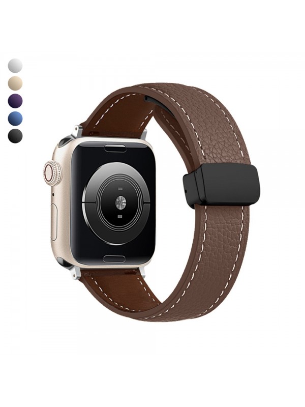 Apple Watch 42 44 45 49 mm Uyumlu KR414 Daks Seri Deri Kordon…