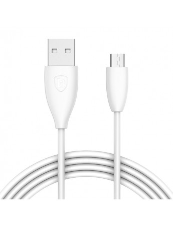 Baseus Small Pretty Waist Serisi 2A 1mt Micro USB Data ve Şarj Kablosu Beyaz