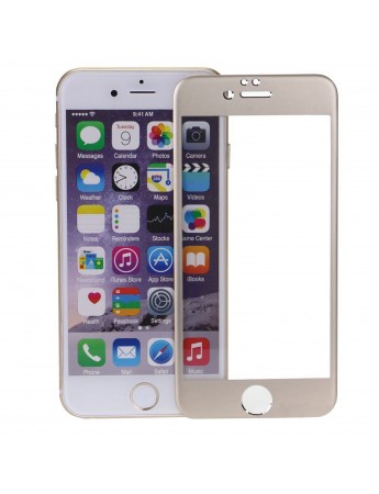 Bufalo iPhone 6-6s Metal Kenarlı Cam Ekran Koruyucu Gri