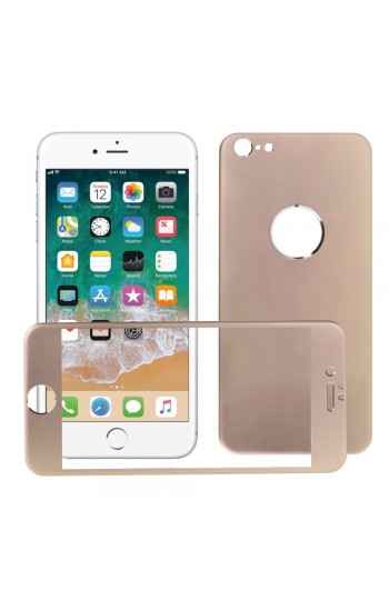 Bufalo iPhone 6 Plus Metal Kenarlı ÖN+ARKA Cam Ekran Koruyucu Gold…