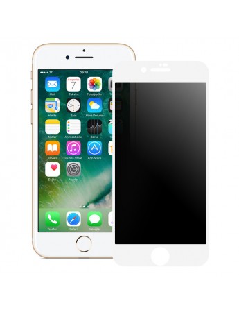 Bufalo iPhone 7 / iPhone 8 ESD Anti Static Hayalet Privacy Cam Ekran Koruyucu Beyaz