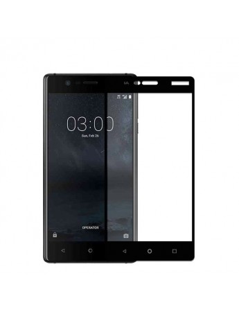 Bufalo Nokia 3 Kavisli 3D Cam Ekran Koruyucu Siyah