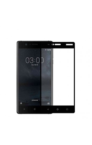 Bufalo Nokia 3 Kavisli 3D Cam Ekran Koruyucu Siyah…