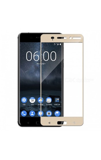 Bufalo Nokia 6 Kavisli 3D Cam Ekran Koruyucu Gold…