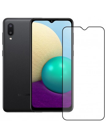 Bufalo Samsung Galaxy A02 Ekran Koruyucu 9D Temperli Cam - Siyah