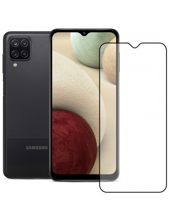 Bufalo Samsung Galaxy A12 Ekran Koruyucu 9D Temperli Cam - Siyah