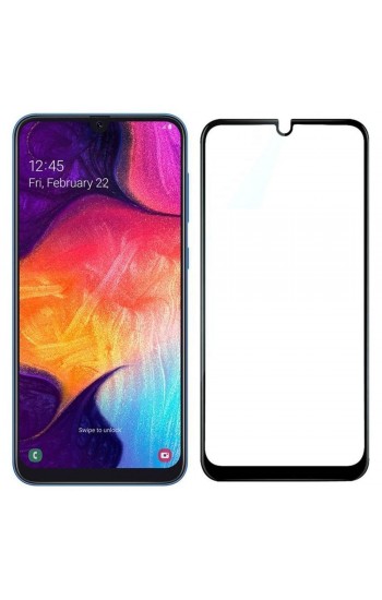 Bufalo Samsung Galaxy A30 / A50 Ekran Koruyucu 9D Temperli Cam - Siyah…