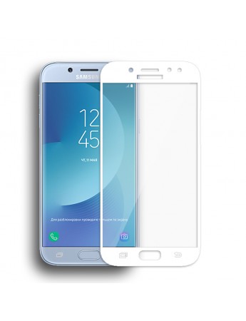 Bufalo Samsung J5 Pro (J530) Kavisli 3D Cam Ekran Koruyucu Beyaz