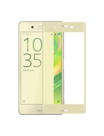Bufalo Sony Xperia XA - Kavisli 3D Cam Ekran Koruyucu Gold
