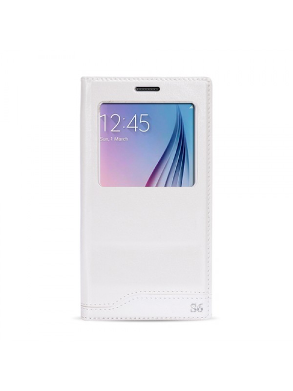 FitCase Dolce Samsung S6 (G920) Gizli Mıknatıslı Pencereli Kı…