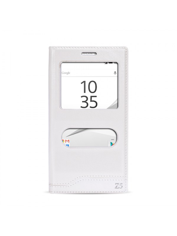 FitCase Dolce Sony Xperia Z5 Gizli Mıknatıslı Pencereli Kılı…