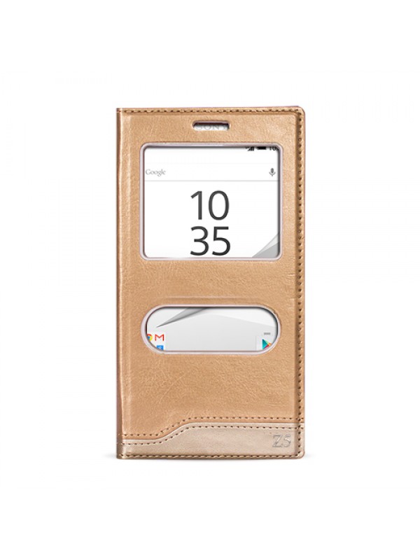 FitCase Dolce Sony Xperia Z5 Gizli Mıknatıslı Pencereli Kılı…