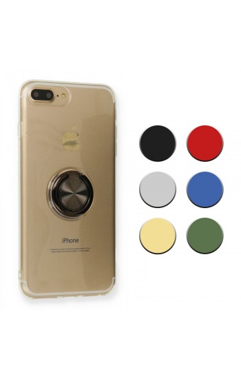 FitCase iPhone 7 Plus / 8 Plus Kılıf Gross Ring Şeffaf Arka Kapak…