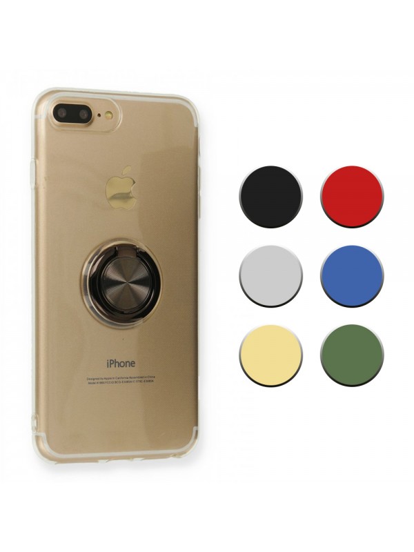 FitCase iPhone 7 Plus / 8 Plus Kılıf Gross Ring Şeffaf Arka Ka…