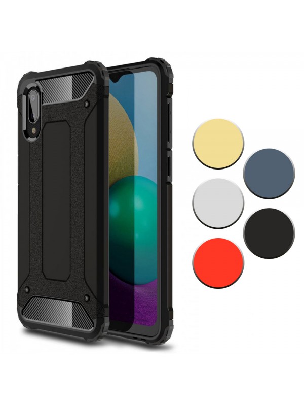 FitCase Samsung Galaxy A02 (A022) Zırh Tank Tam Koruma Arka Kapak