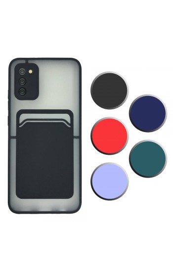 FitCase Samsung Galaxy A02s Kılıf Cardy Kartlık Cepli Mat Kapak…
