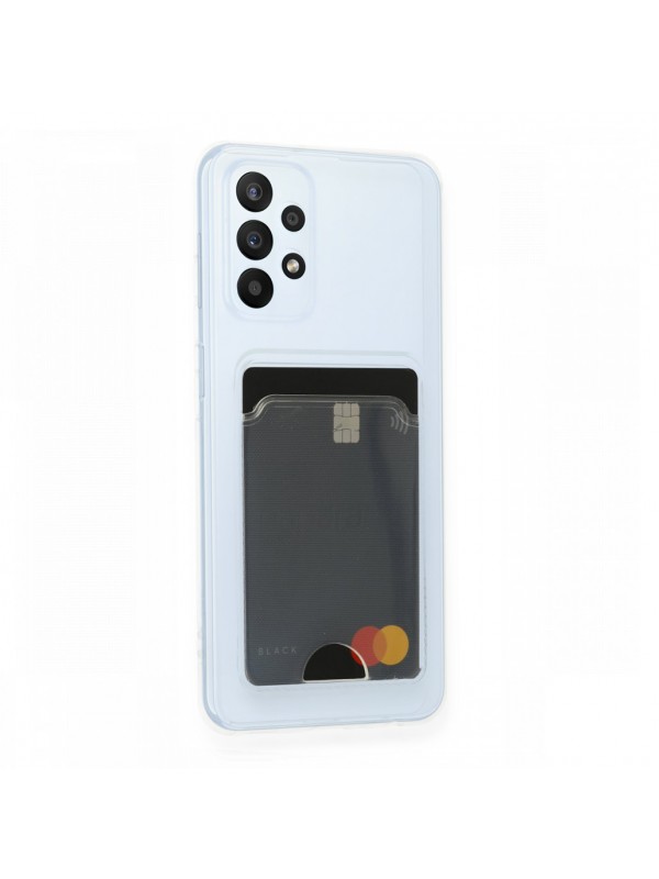 FitCase Samsung Galaxy A13 Kılıf Cardy Şeffaf Kartlık Cepli Kapak…