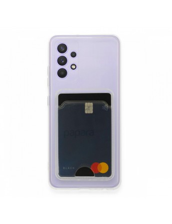FitCase Samsung Galaxy A53 5G Kılıf Cardy Şeffaf Kartlık Cepli Kapak