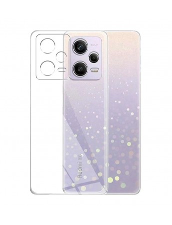 FitCase Xiaomi Poco X5 5G Kılıf Kamera Korumalı Silikon Şeffaf Arka Kapak