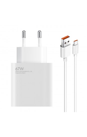 FitPlus MDY Power Adapter 67W Şarj Aleti ve Type-C Kablo Set…