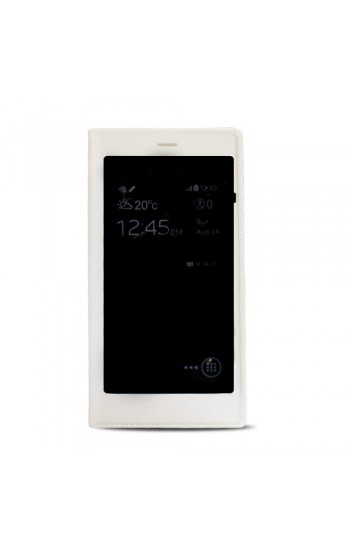 General Mobile Discovery Elite S View Dikişli Deri Tam Camlı Pencereli K…