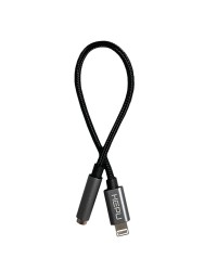 HEPU HP-19L Lightning - 3.5mm Kulaklık Dönüştürücü Kablo 21cm