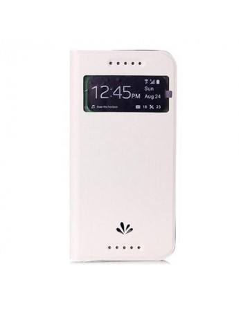 HTC One E8 VILI Cüzdanlı ve Standlı Kılıf Beyaz
