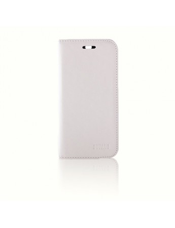 HTC One M8 BUFALO Gizli Mıknatıslı Cüzdanlı ve Kılıf Beyaz