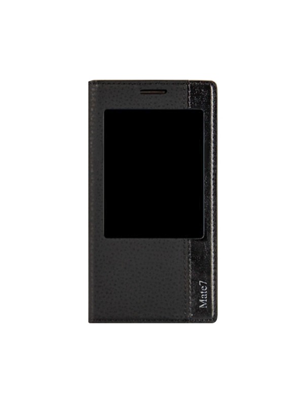 Huawei Ascend Mate 7 Gizli Mıknatıslı Pencereli Magnum Kılıf Siyah