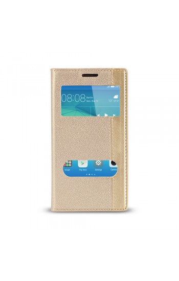 Huawei GT3 Gizli Mıknatıslı Pencereli Magnum Kılıf Gold…