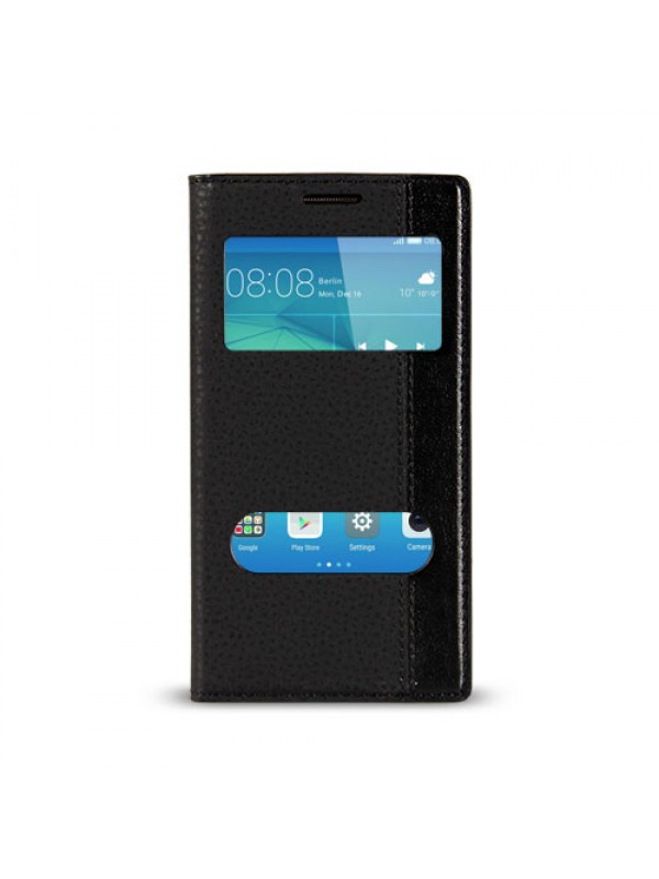 Huawei GT3 Gizli Mıknatıslı Pencereli Magnum Kılıf Siyah