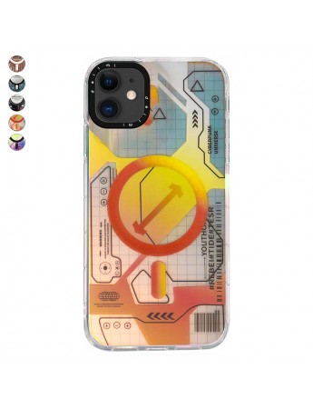 iPhone 11 Kılıf Magsafe Özellikli Infinity Desenli Silikon Kapak