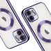iPhone 11 Kılıf Magsafe Özellikli Metal Lazer Silikon Kapak