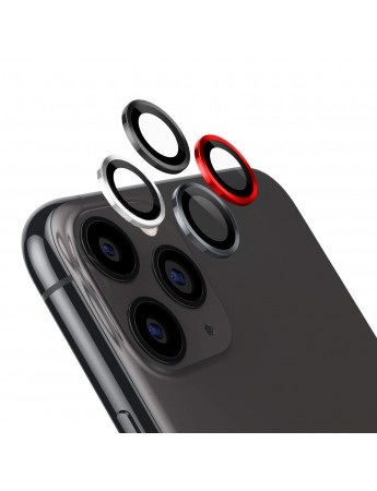 iPhone 11 Pro Kamera Lens Koruyucu Cam Metal Kenarlı 3lü Set