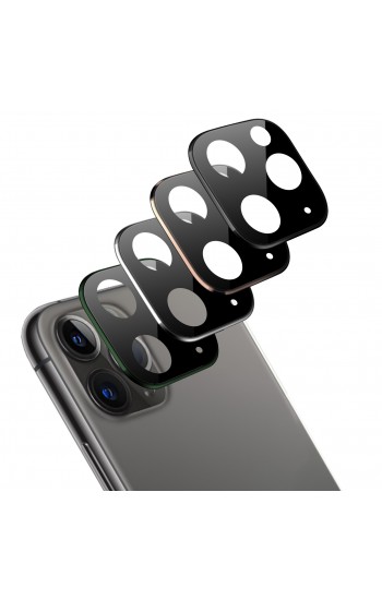 iPhone 11 PRO Kamera Lens Koruyucu Metal Kenarlı Cam…
