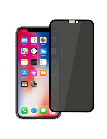 iPhone 12 / 12 Pro Hayalet Privacy Gizli Cam Ekran Koruyucu Siyah