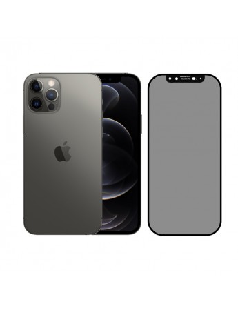 iPhone 12 / 12 Pro Kamera Kapatmalı 5D Hayalet Privacy Cam Ekran Koruyucu