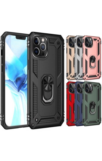 iPhone 12 / 12 Pro Kılıf Panzer Ring Tam Koruma Arka Kapak…
