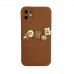 iPhone 12 Kılıf 3D M Bear Kamera Korumalı Silikon Kapak