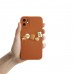 iPhone 12 Kılıf 3D M Bear Kamera Korumalı Silikon Kapak