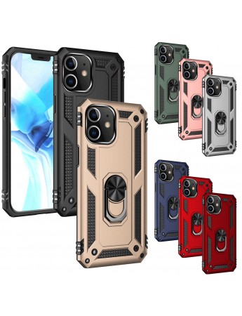 iPhone 12 Mini Kılıf Panzer Ring Tam Koruma Arka Kapak