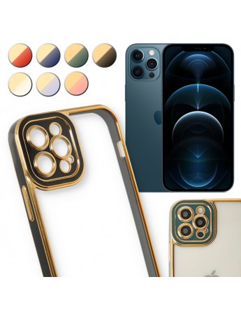 iPhone 12 Pro Max Kılıf Lazer Lens Kamera Çerçeveli Kapak