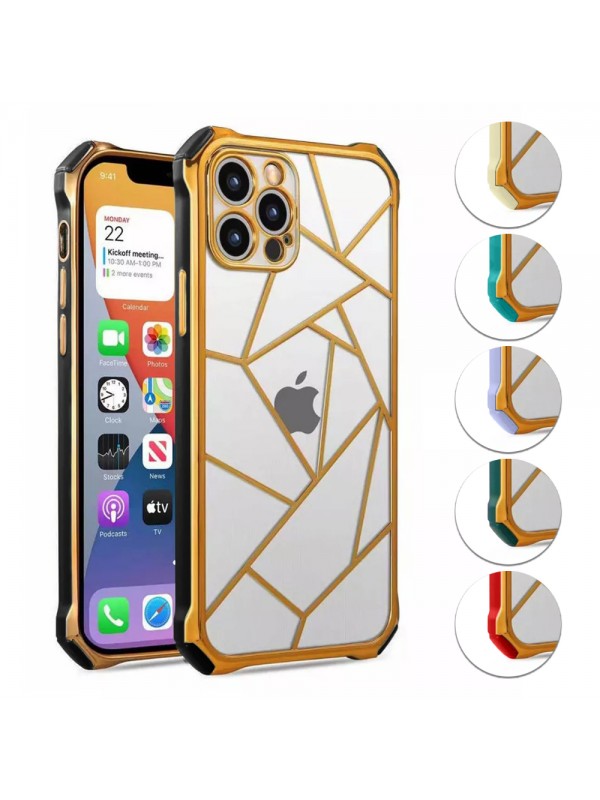 iPhone 12 Pro Max Kılıf Lazer Prizma Kamera Korumalı Kapak