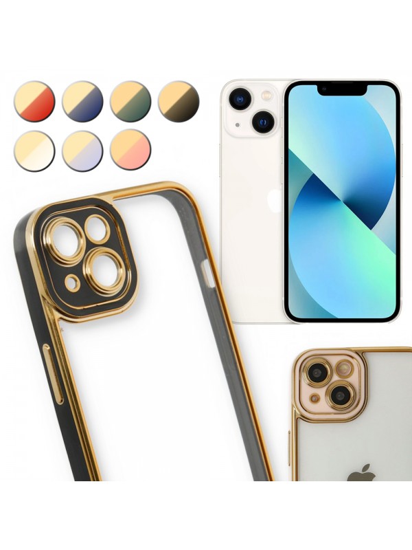 iPhone 13 Kılıf Lazer Lens Kamera Çerçeveli Kapak
