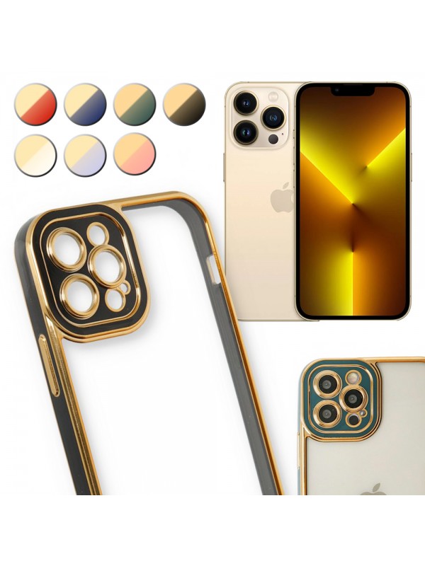 iPhone 13 Pro Kılıf Lazer Lens Kamera Çerçeveli Kapak