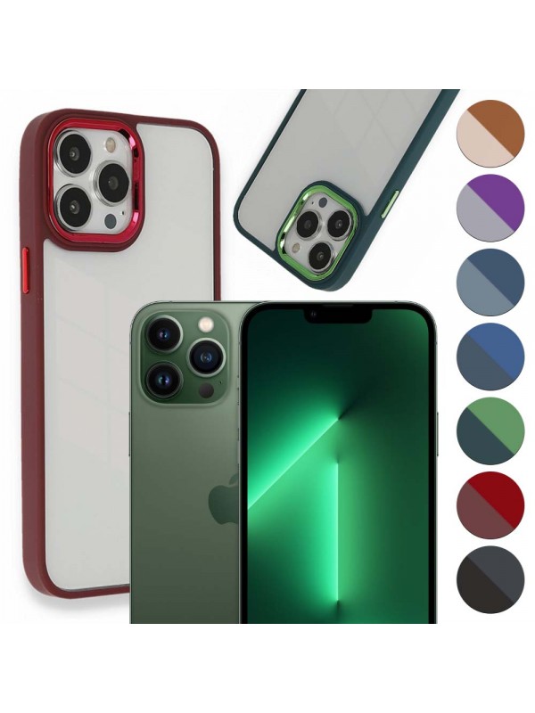 iPhone 13 Pro Kılıf Luna Lens Kamera Çerçeveli Silikon Kapak