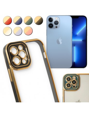 iPhone 13 Pro Max Kılıf Lazer Lens Kamera Çerçeveli Kapak