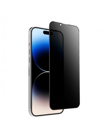 iPhone 14 Hayalet Privacy Gizli Cam Ekran Koruyucu Siyah